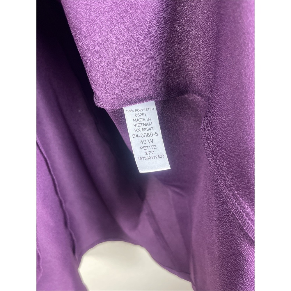 Roaman's Women's Plus Size Fit and Flare Suit Dress in Pretty Orchid Size 40 W - Picture 6 of 7